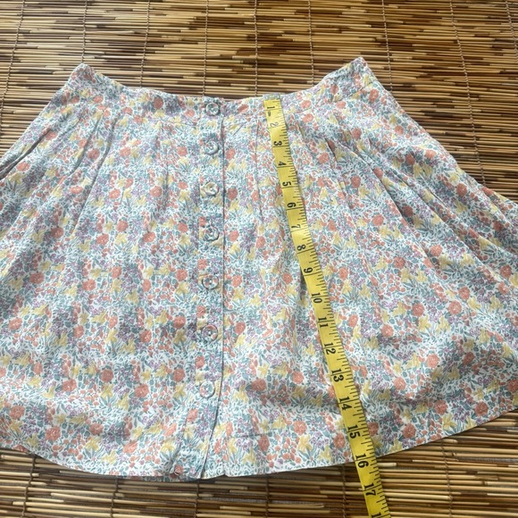 Free People Mini Skirt Women's Medium 8 Cottagecore Flouncy Flared A Line Girly - Picture 5 of 10